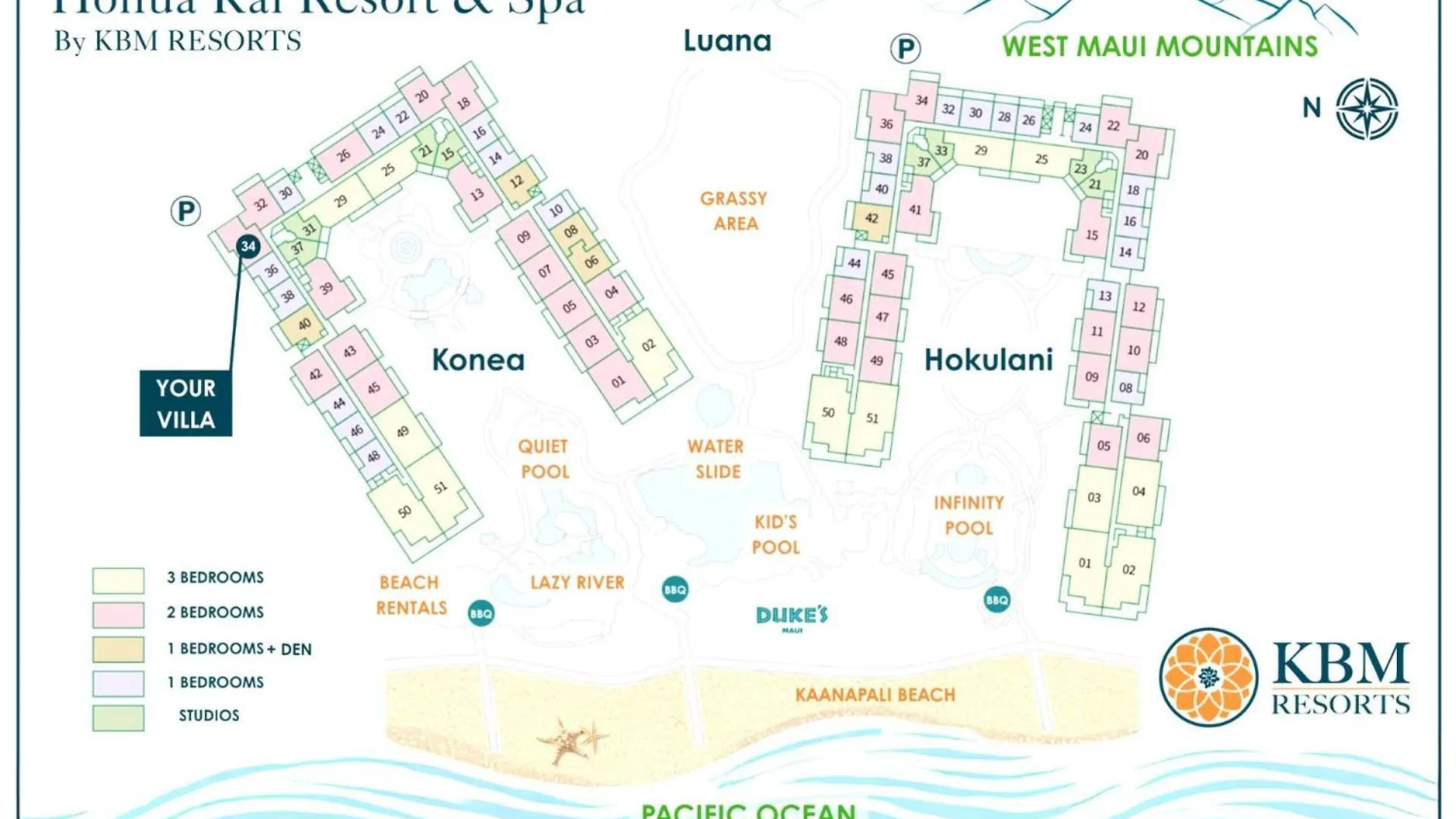 Kbm Resorts Spacious 3-Bedroom Honua Kai Collection Multi Unit Listing Same Floor Ocean Views 2 Free Rental Cars Hkk-23436 カアナパリ 0*,